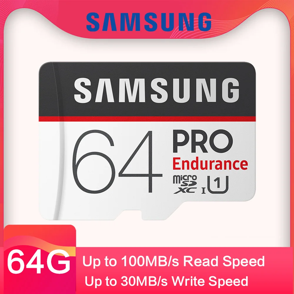 Карта памяти Samsung 100 МБ/с./с видеонаблюдение Micro SD карта 64 ГБ 32 128 класс 10 U1 4 k HD