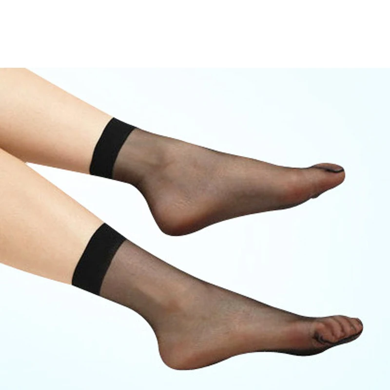 10 пар/лот * Calcetines Gipsy Для женщин носки прозрачные ультра тонкая кожа Цвет черные