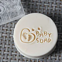 size 4x2cm Детское натуральное мыло ручной работы акриловое уплотнение Мини DIY натуральный органический стеклянный штамп - Цвет: size 4x2cm