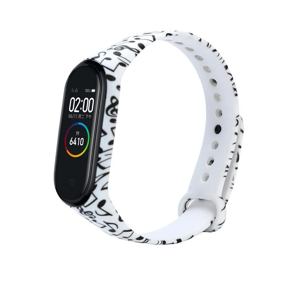 Модный спортивный ремешок Correa Mi Band 4 сменный силиконовый для Xiaomi Pulseira браслет