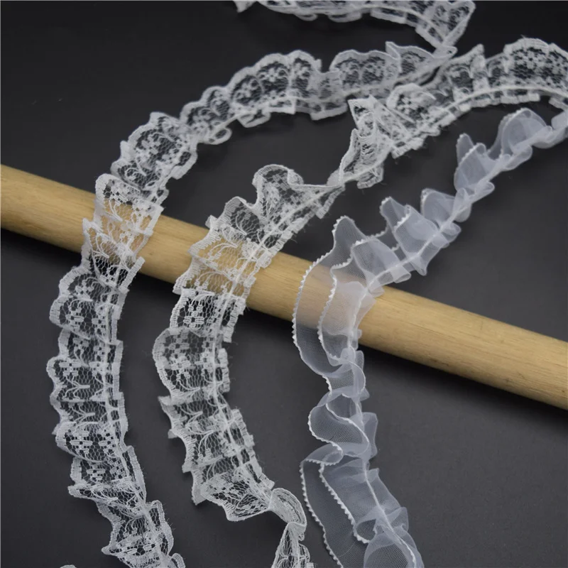 Декоративная тесьма с оборками 45 ярдов ширина 2 2|ruffle ribbon|decoration trimclothes diy |
