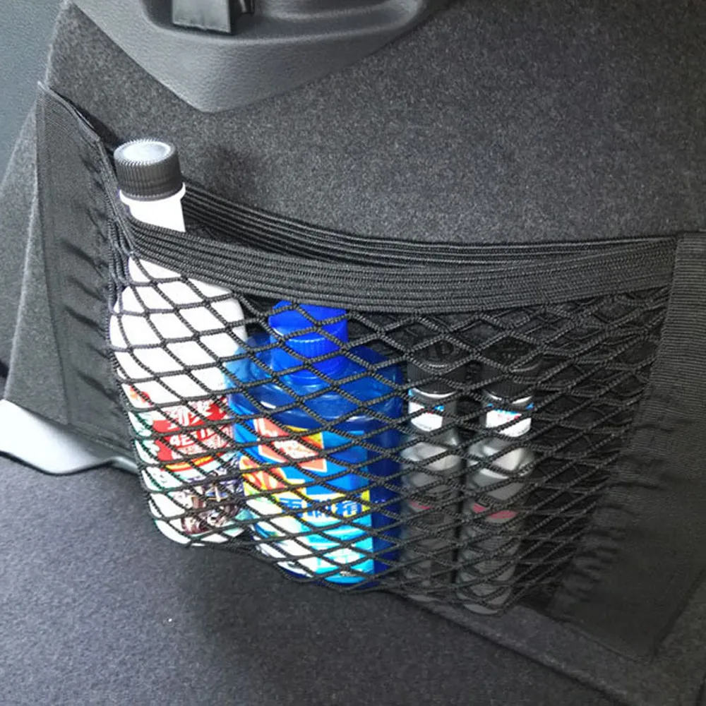 

Universal Car Auto Back Rear Trunk Seat Elastic String Net Mesh Storage Bag Pocket Cages Organizer