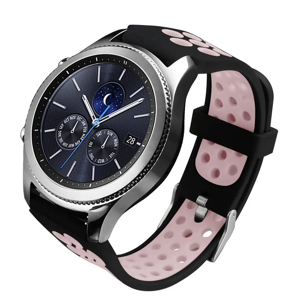 Tschick Silicone Replacement Strap Compatible for Samsung Galaxy Watch 46mm/ TicWatch Pro/Gear S3 Frontier/Classic SmartWatch |