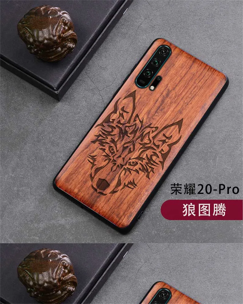 Чехол Boogic для Honor 20, чехол из натурального дерева, huawei Honor 20 Pro, палисандр, ТПУ, ударопрочный чехол для телефона, чехол Honor20