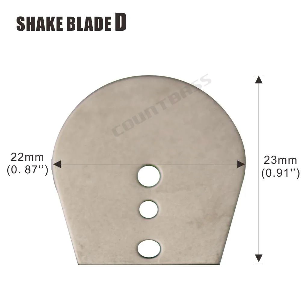 50 шт. плавающий джиг лезвие лезвия из нержавеющей стали Shakee шейкер DIY