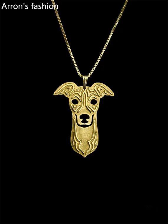 Трендовое милое итальянское серое ожерелье с подвеской женское Позолоченное