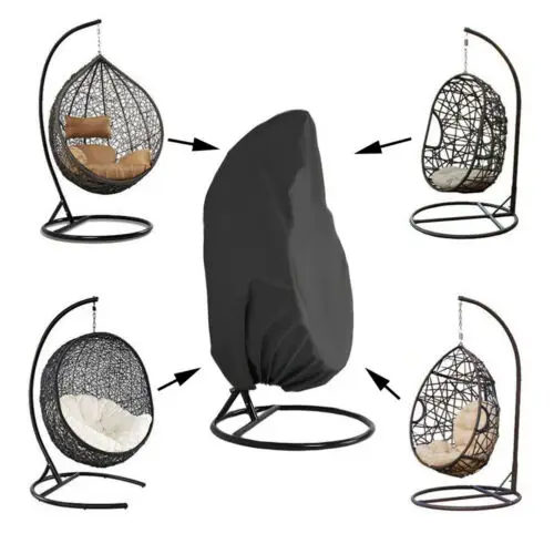 Rattan Swing Patio Garden Weave Hanging Egg Chair Seat Cover Anti-UV Waterproof