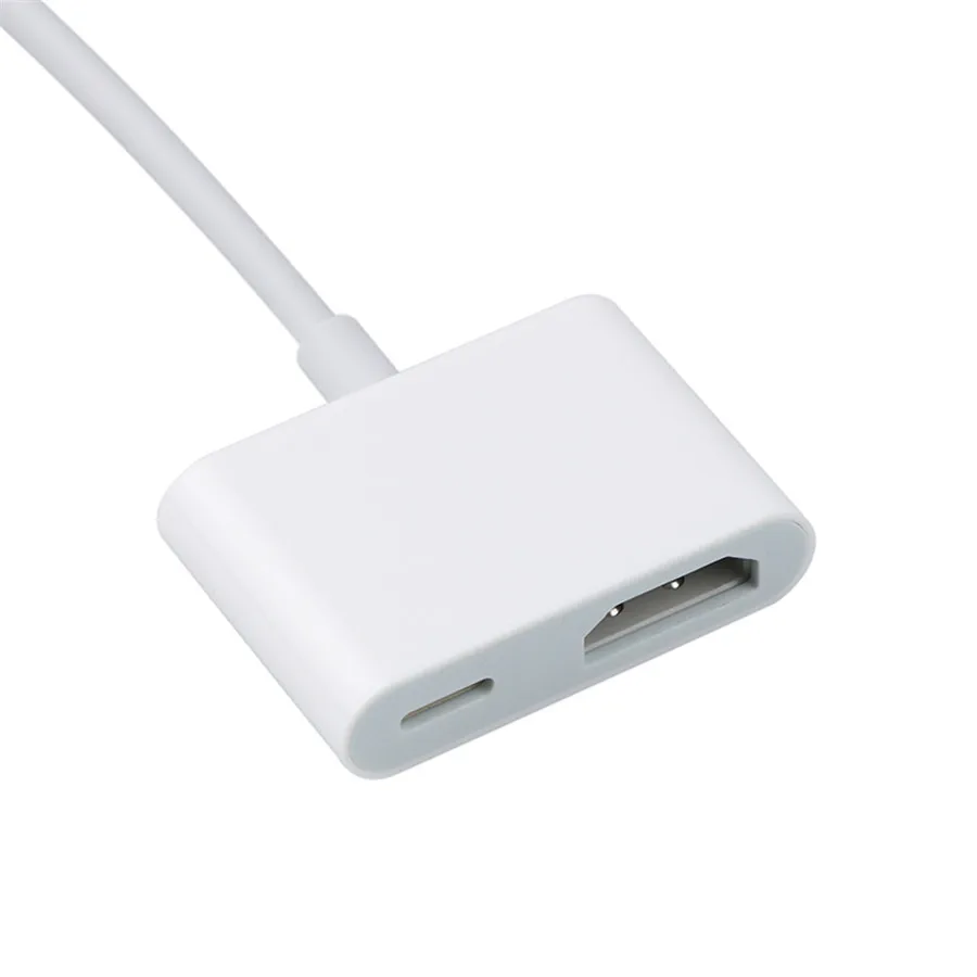 2 in 1 For Lighting Digital AV HDMI OTG Adapter 4K Cable Connector up to 1080P HD For iPhone X 5 5S 6 6S 7 8 Plus IPad Air IPod