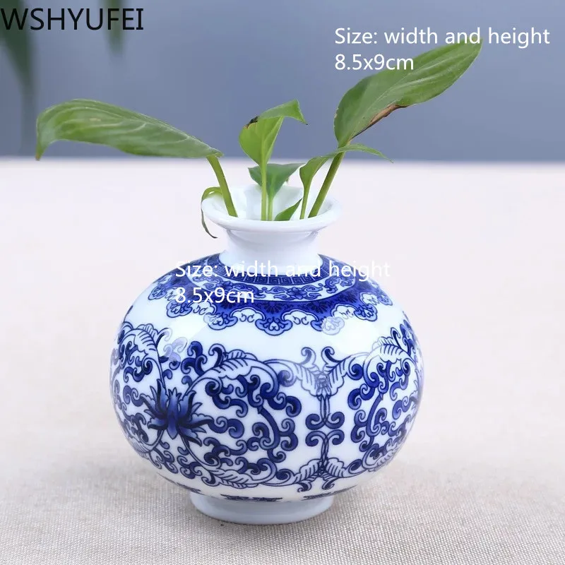 Jingdezhen ручная роспись ваза ручной работы Цветочная мини Ваза Круглая и гладкая