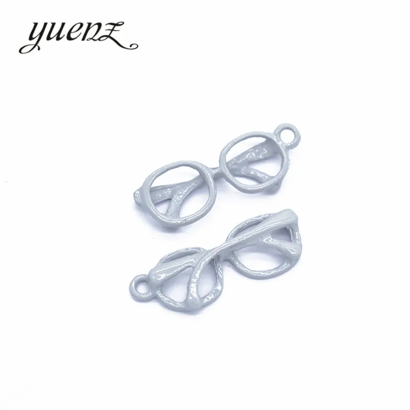 YuenZ 20 шт. Многоцветные очки Микс стильный амулет из сплава с краской для создания ювелирных изделий своими руками подходят под ожерелье аксессуары W53.