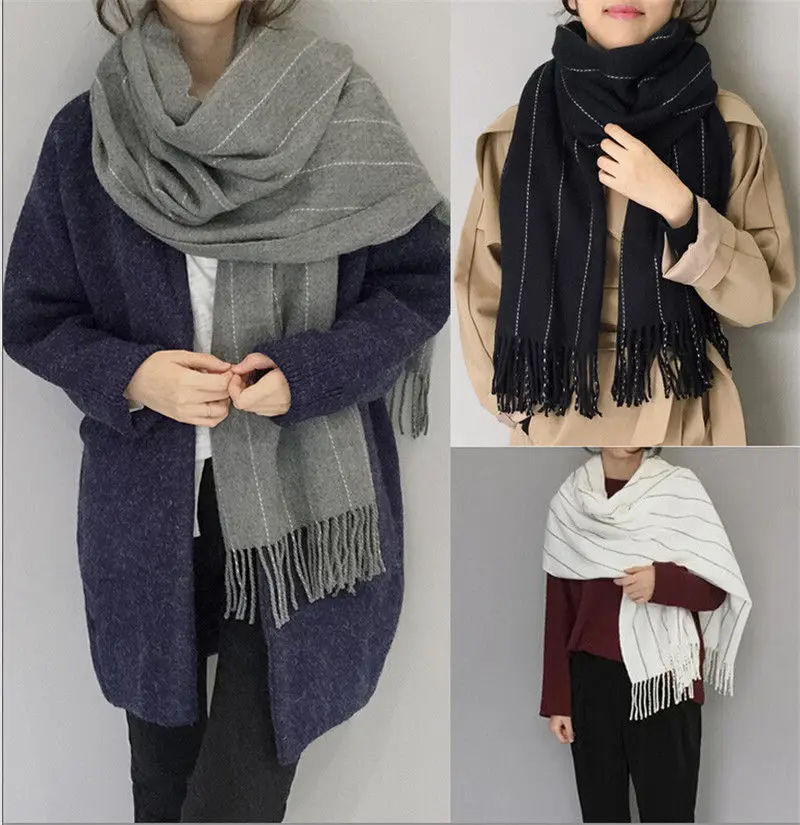 Новинка 2017 теплые зимние модные женские кашемировые шарфы из пашмины|pashmina solid|shawl