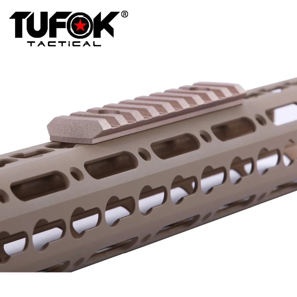 TuFok Keymod Picatinny Rail Section - 9 Slot Super Thin Attachment Adapter Mount For Scopes Magnifiers Red Dots | Спорт и