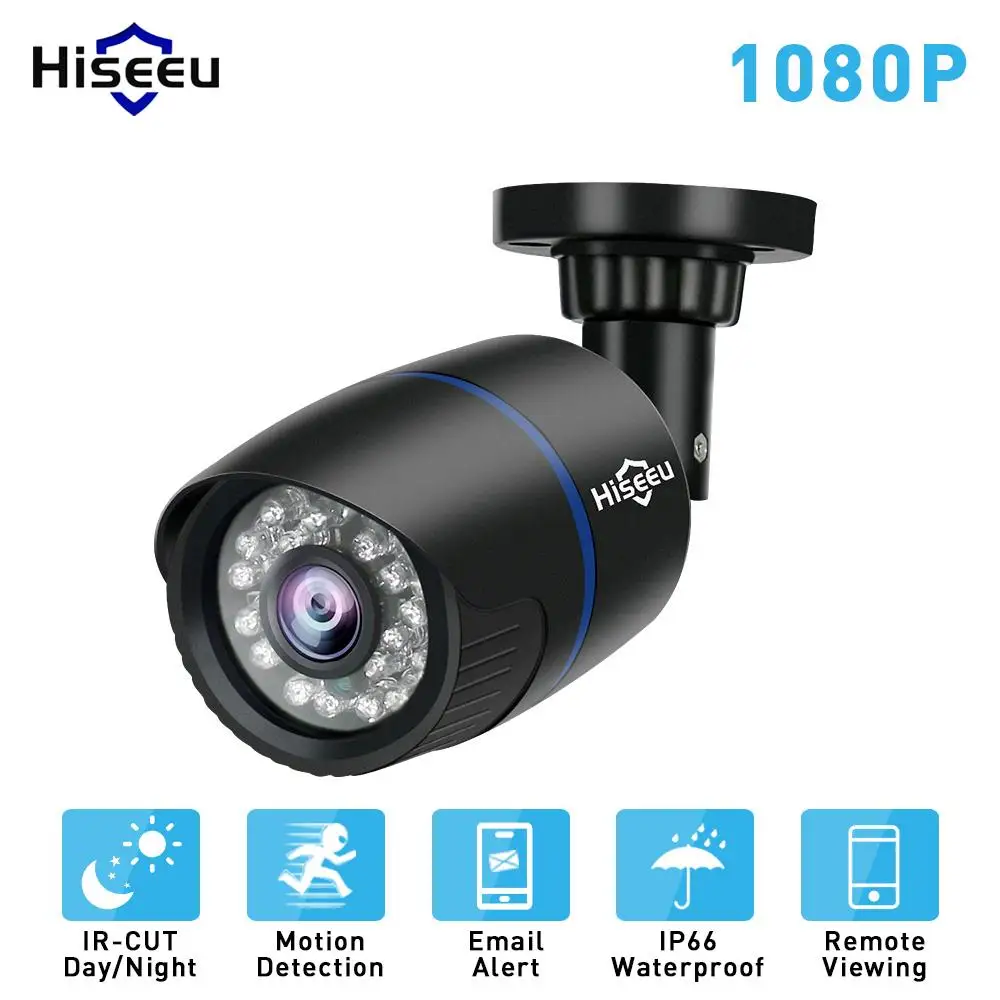 Hiseeu 1080 P 2.0MP HD сети IP CCTV Камера Камеры Скрытого видеонаблюдения пуля H.264 P2P