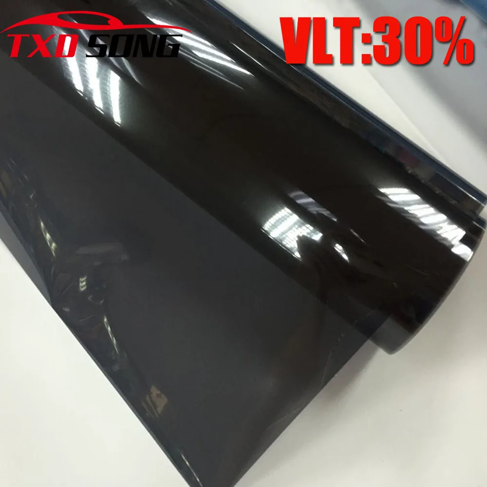 Тонировочная пленка для окон автомобиля 50x300 см VLT 30% рулон 1 слой защиты дома