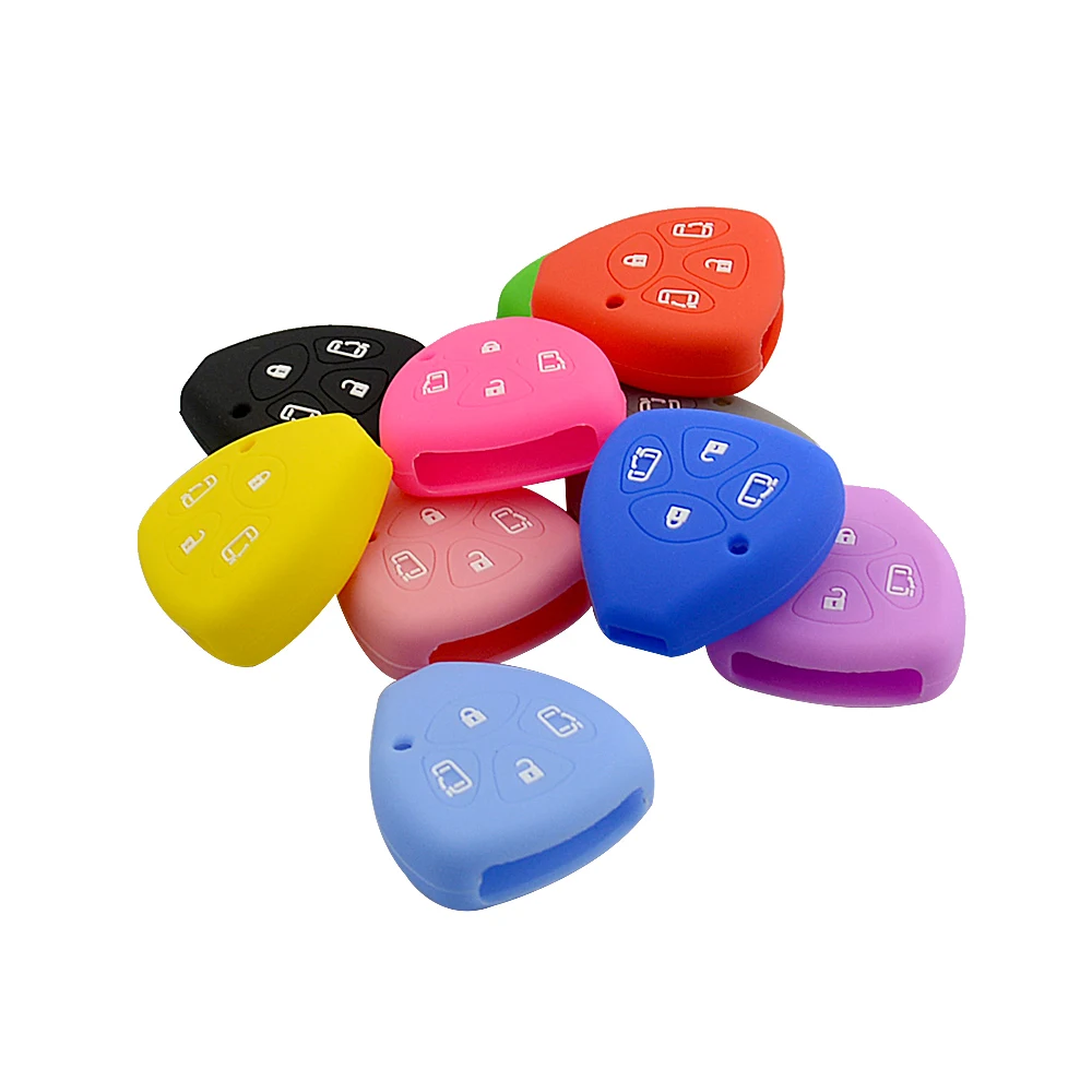 OkeyTech мягкий силиконовый резиновый чехол для автомобильного ключа защитный Toyota