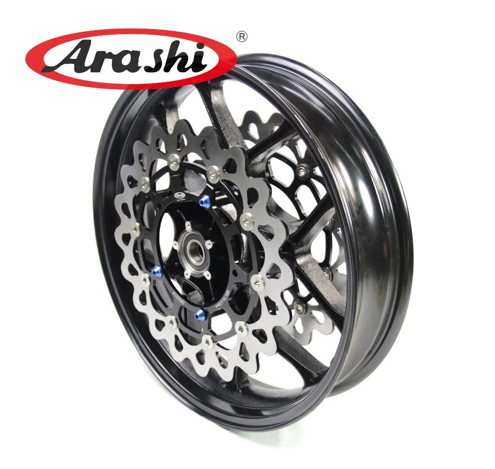 Arashi YZF R1 2015 2017 передний обод колеса тормозной диск ротор для YAMAHA 2016 глянцевый