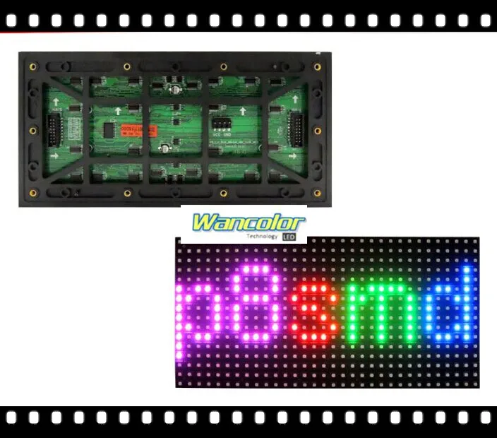 Водонепроницаемый полноцветный светодиодный дисплей P8 модуль (256*128 мм) SMD3535 с