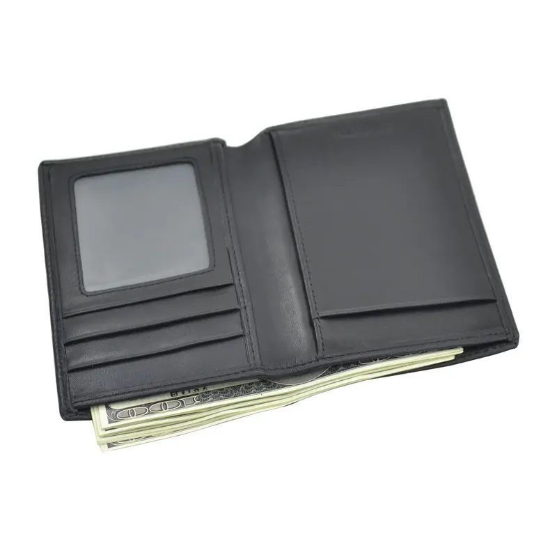 Обложка для паспорта из натуральной кожи черный кошелек воловьей путешествий