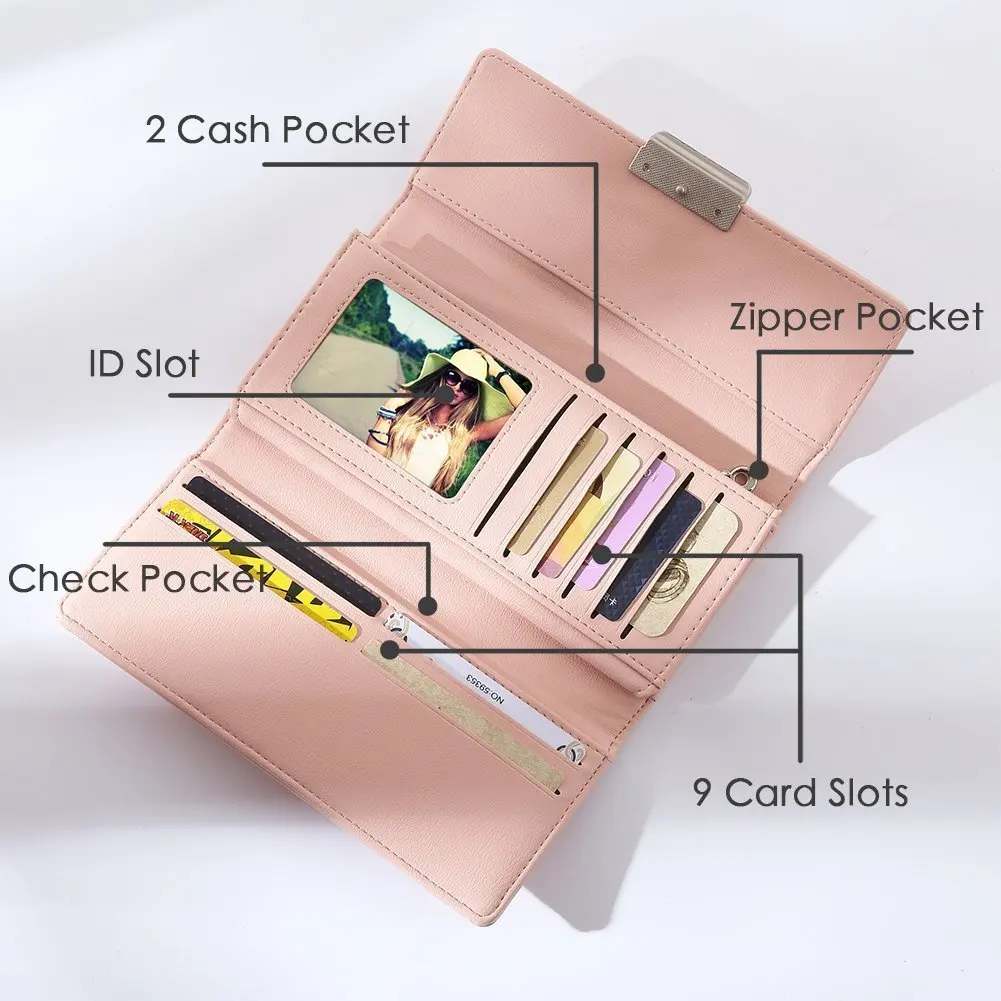 FGGS женский чехол-кошелек из поликарбоната с блокировкой RFID | Багаж и сумки