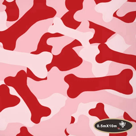 Бесплатная доставка! Камуфляжная гидрографическая пленка костяной формы для