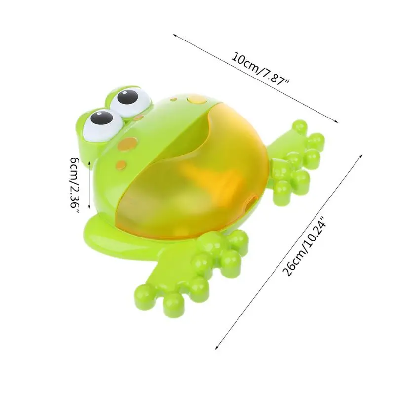 

Frog Bath Toys Bubble Maker Music Bathtub Kids Shower Swimming Bathrooms Newborn Lovely ABS Water Toys For Children Educational