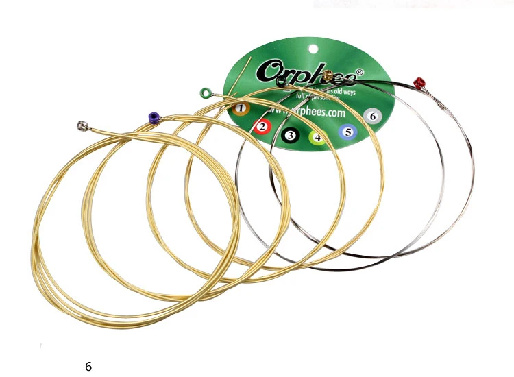 10 комплектов Orphee TX640 цветные Фосфористые строки для гитары (012 053)|acoustic guitar strings