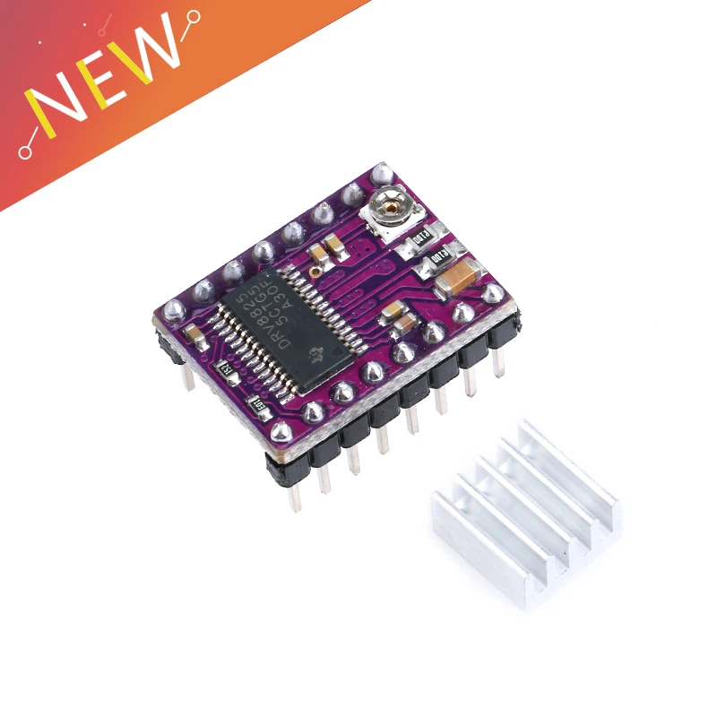 Драйвер шагового двигателя DRV8825 StepStick 4 слоя с радиатором для замены запчастей
