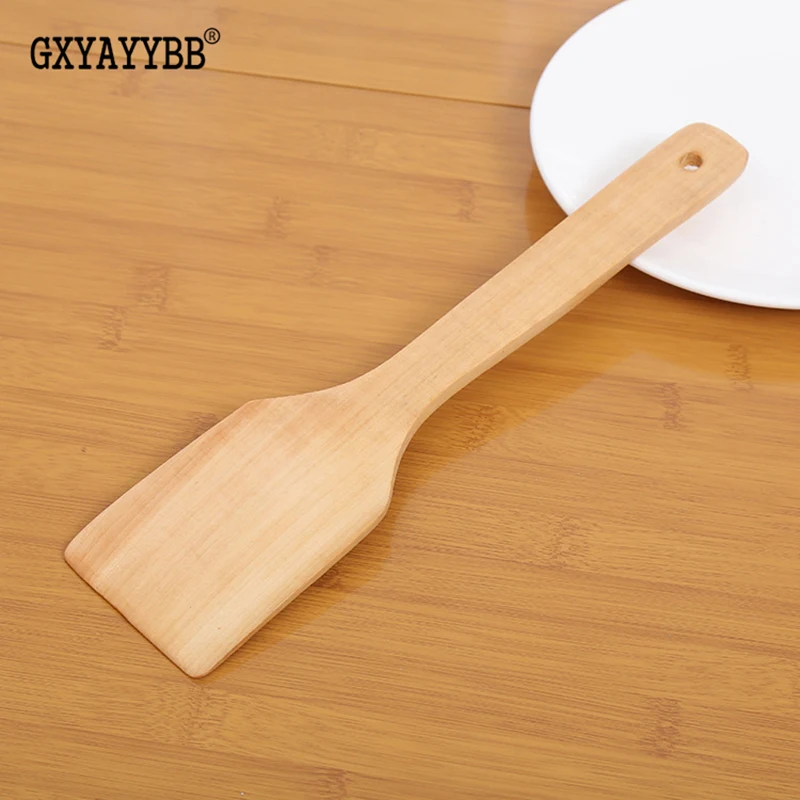 ГХЯЙЙББ 1 шт. неклеющаяся деревянная лопатка для риса цвета каменки 29 см столовые приборы актуальные товары 2019 года Салуд Натурал он.
