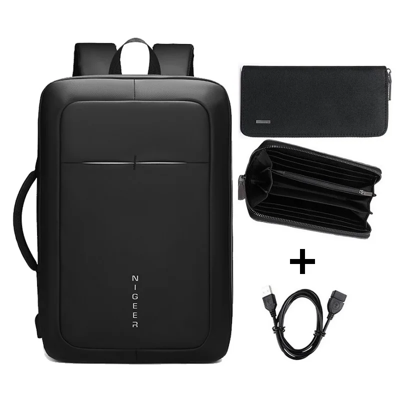 Set 3 Многофункциональный рюкзак mochila masculina USB для ноутбука, рюкзак для путешествий, рюкзак mochila escolar rugtas - Цвет: Set 3