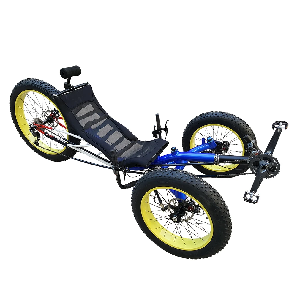 Рама из алюминиевого сплава 4 0 дюйма полная шина лежачий штатив|recumbent trike|fat tiretrike