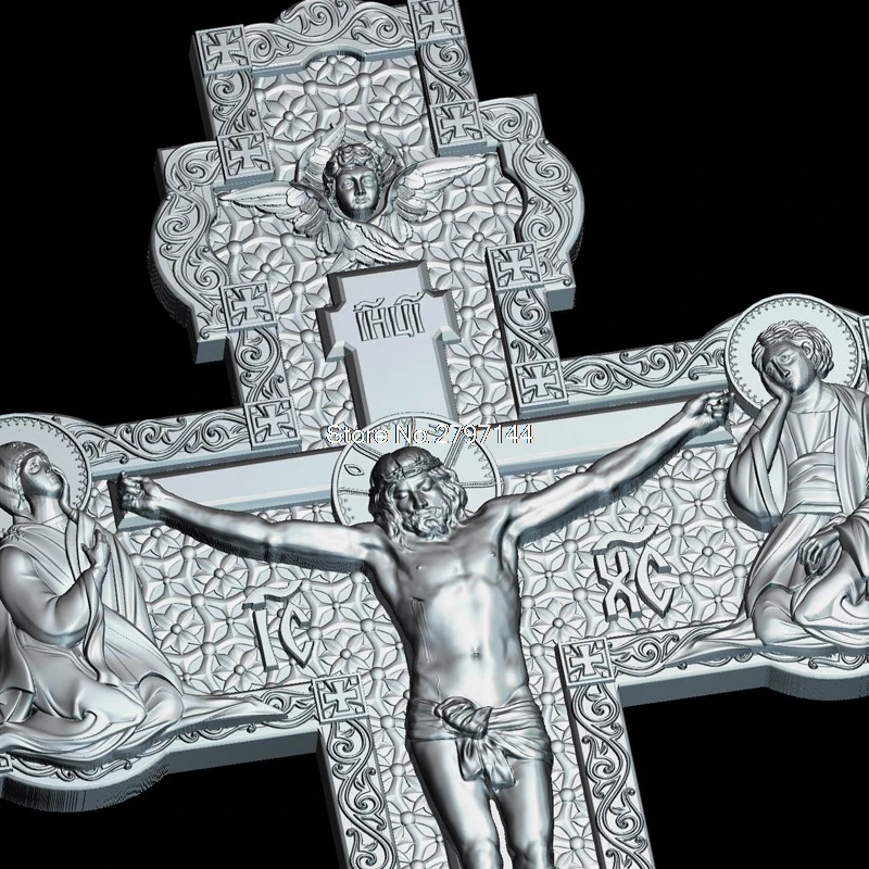 Высококачественная новая 3D модель для cnc Cross_V2 резная фигура скульптура машина в