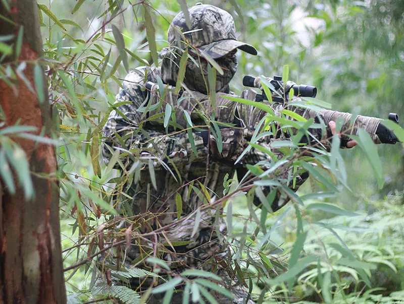 Камуфляж ghillie Костюмы Военная Тактическая бионическая охотничья одежда эластичность дышащая летняя Рыбалка наблюдение за птицами