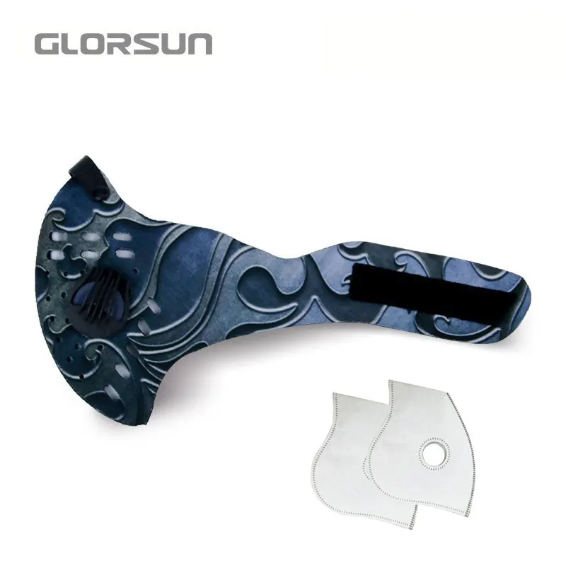GLORSUN маска на заказ из неопрена n99 анти-пм2, 5 мотоциклетная велосипедная черная моющаяся маска для рта для занятий спортом - Цвет: 005E016