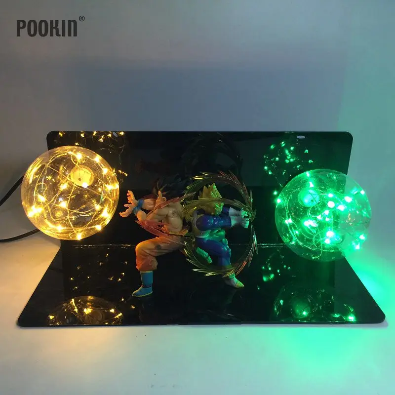 Dragon Ball Son Goku и Vegeta bombes Luminaria светодиодный цветной ночник праздничный подарок комната декоративная светодиодная лампа в ЕС США Plug