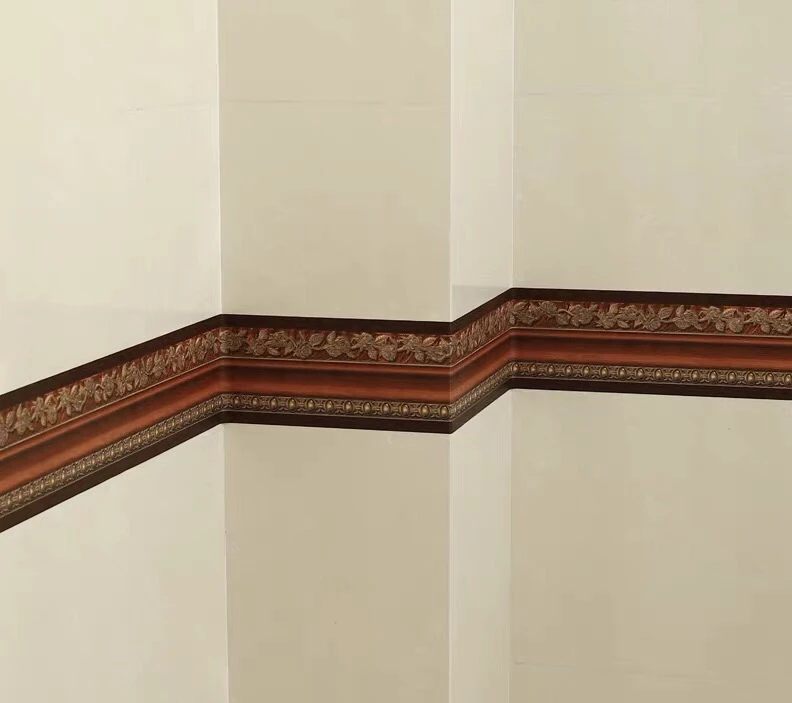 

3d Waistline Ceiling Decorative Strip Wall Sticker Edge Stickers Border Bathroom Kitchen Waterproof Baseboard Wall Sticker
