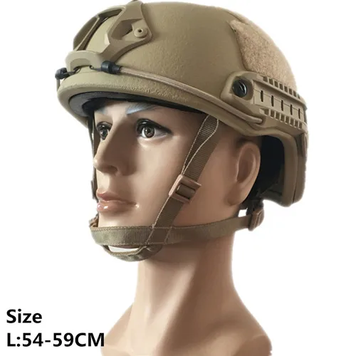 FDK04 Sand L Баллистический ACH High Cut Тактический пуленепробиваемый шлем безопасности пуленепробиваемый helemt - Цвет: FDK04 Sand L