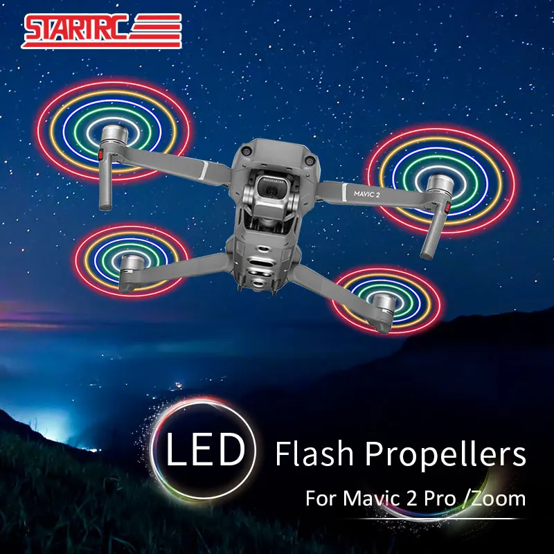 STARTRC DJI Mavic 2 pro Flash СВЕТОДИОДНЫЙ пропеллеры с низким уровнем шума быстросъемные для