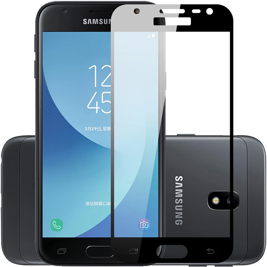 Dahaby для Samsung Galaxy J3 J5 J7 2017 SM-J330 J530 J730 9 H 2.5D полное покрытие закаленное Стекло Экран