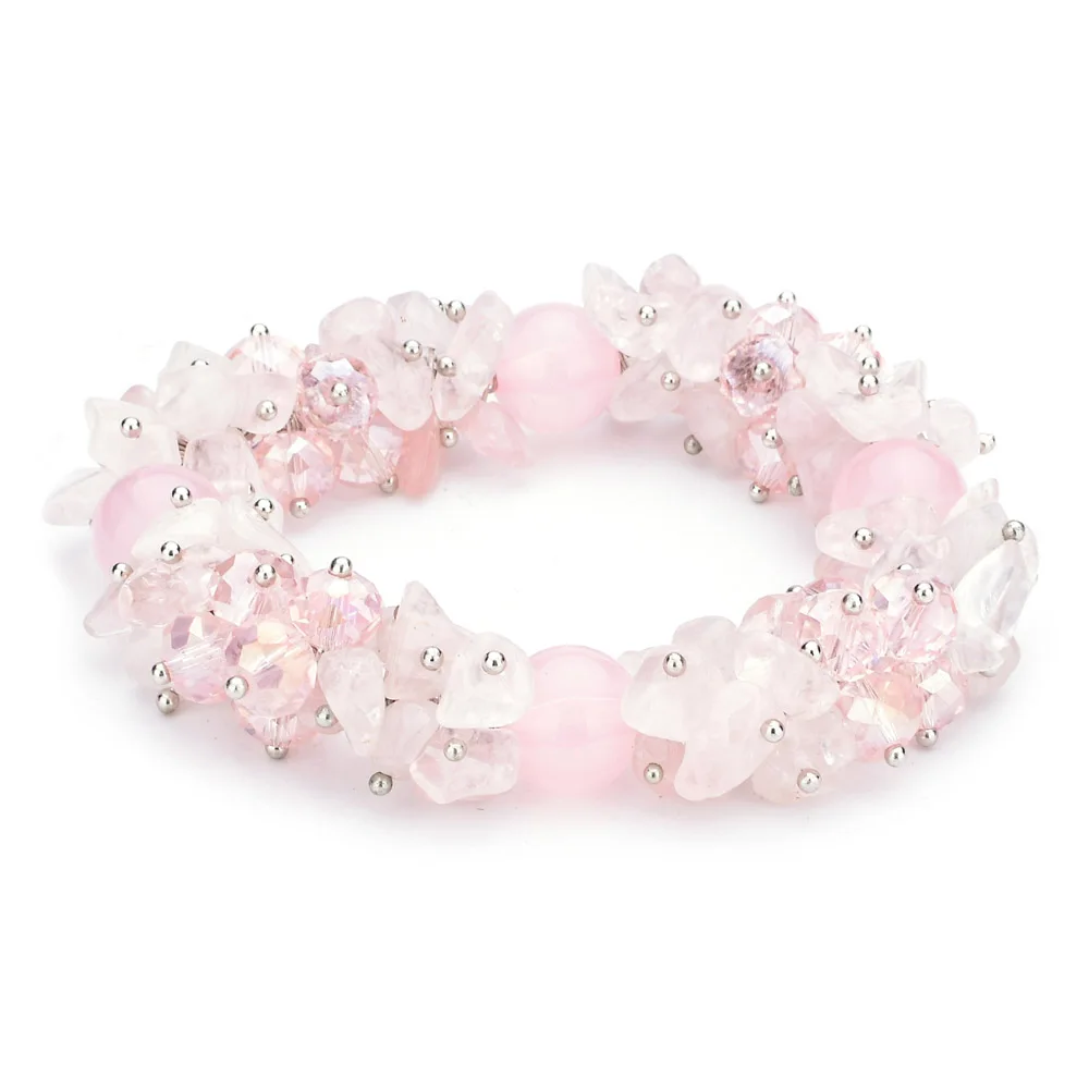 LUBINGSHINE 100% Handmade Fantasy Natural Gem Stone Crystal Bracelets For Women Fashion Jewelry Boho Bangles JJAL B1289 | Украшения и