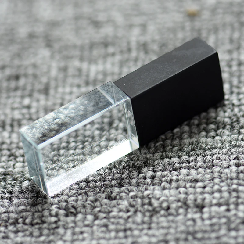Кристальный usb палочки 3D Распечатать собственный логотип 4 ГБ 8 16GGB флеш