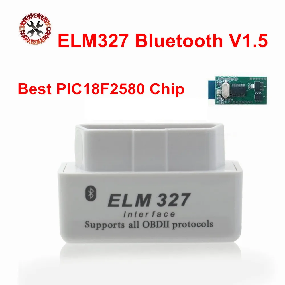 Новейший V1.5 Белый Супер Мини ELM327 Bluetooth OBD2 сканер умный автоматический