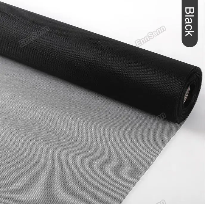 Black 80cm Width DIY Customizable Screen Window Mesh,Nano DIY Window Screen Anti Mosquito Bug Insect Fly Window Screen Mesh Net Curtain - Цвет: Black 80cm Width