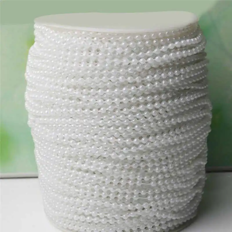 10 метров 3 мм жемчужные бусины хлопковая цепочка жемчужная гирлянда украшение