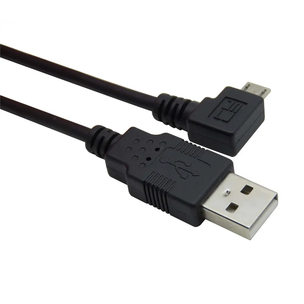 Micro USB к кабель для зарядки данных левый Угловой 90 градусов Samsung Moto HTC Nokia камера mp3