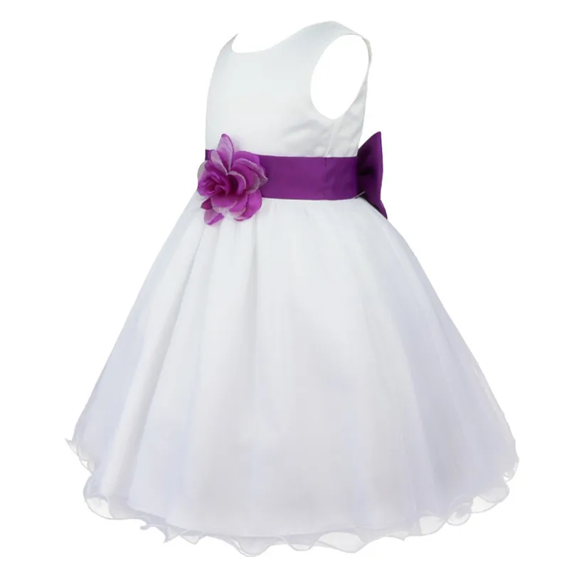 Peach Flower Girl Dresses Cute Ball Gowns First Communication with Waist and More Below Flowers Collars Embellished | Детская одежда и
