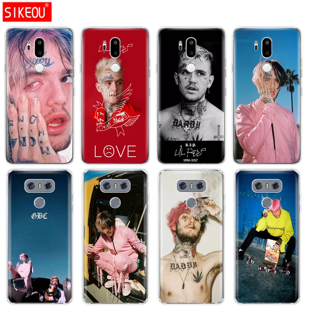 Силиконовый чехол для телефона LG G7 Q8 Q6 G6 MINI G5 V30 V7 V9 k10 k8 X POWER 2 Lil Peep|Бамперы| |