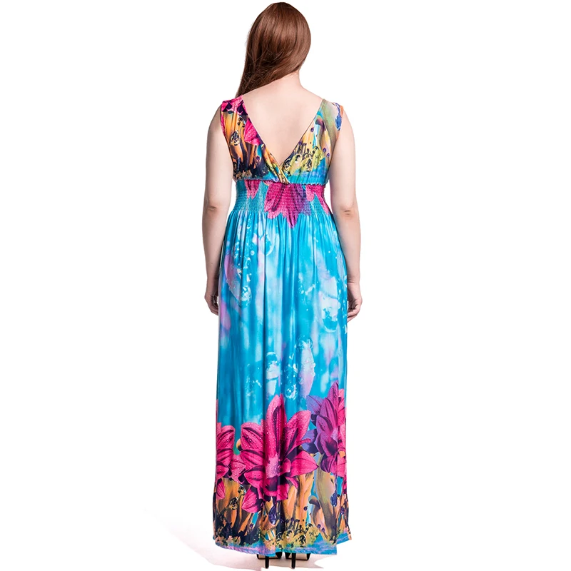 Богемное женское летнее пляжное платье с V образным вырезом сексуальное открытой