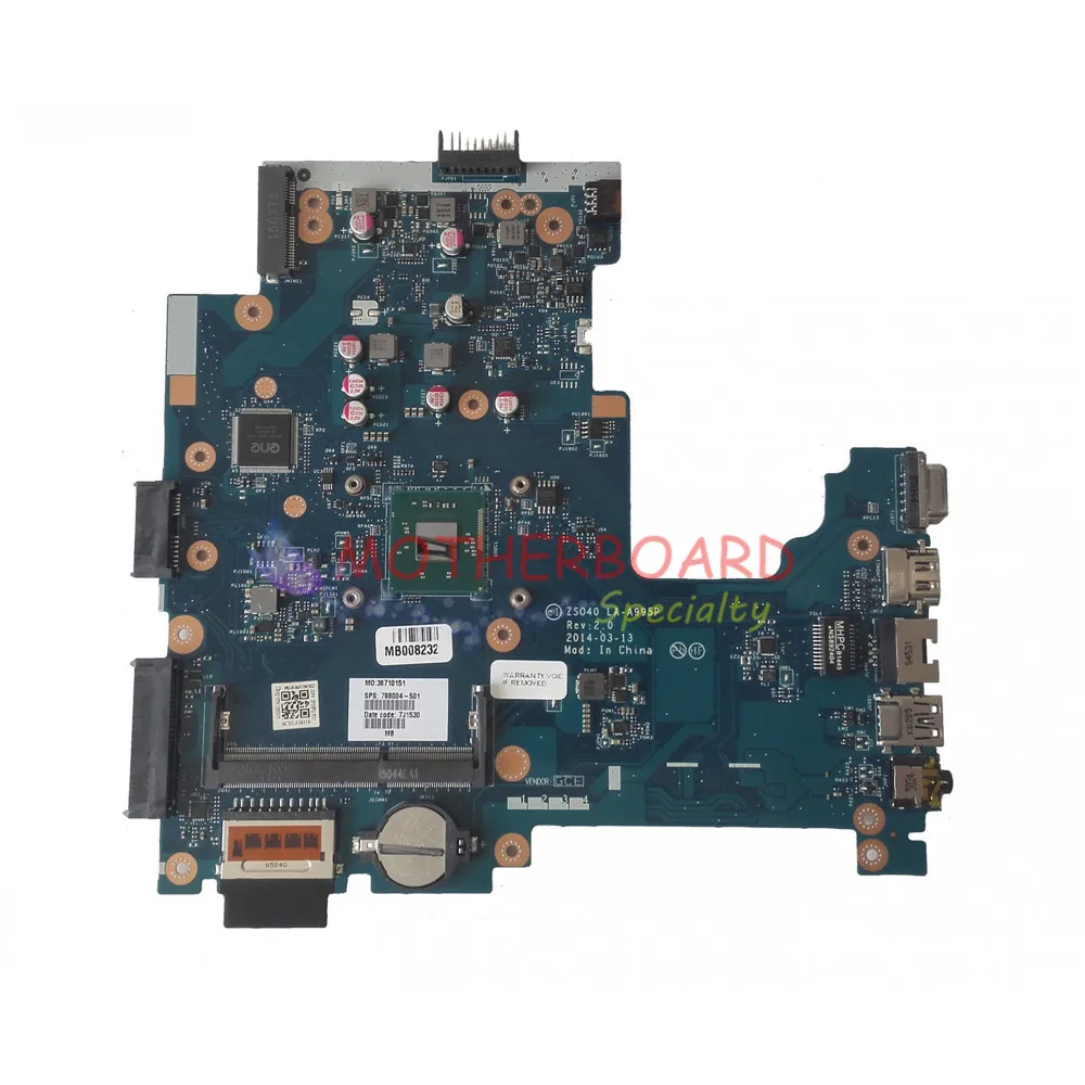 Vieruodis для HP 14-R 240 G3 Материнская плата ноутбука W/N2840 CPU 788004-501 ZSO40 LA-A995P