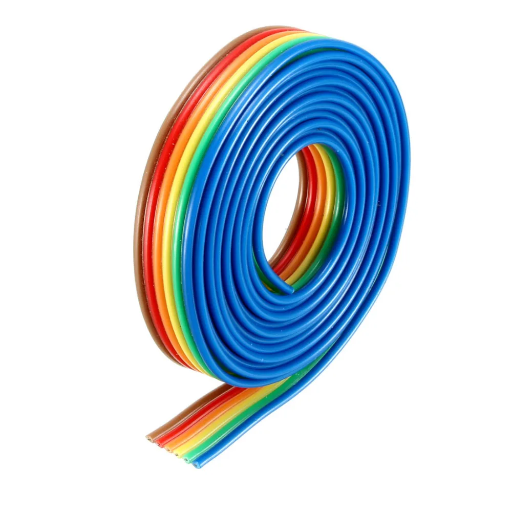 Uxcell 50/20/6/8/10P 5 м 2 1 длинный Перемычка провода XH1.27 ленточный провод 27 мм Шаг кабель