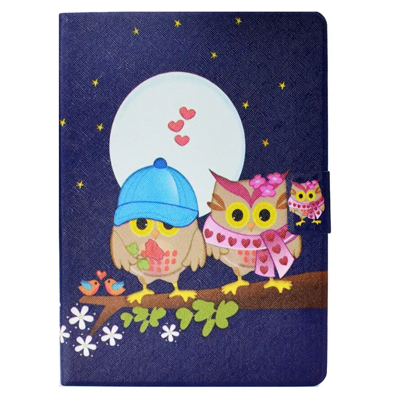 M007 Case For Huawei MediaPad T3 10 AGS-L09 AGS-W09 AGS-L03 9.6" Cover Funda Fashion Animal Silicone PU Leather Stand Skin+Film+Pen - Цвет: M007